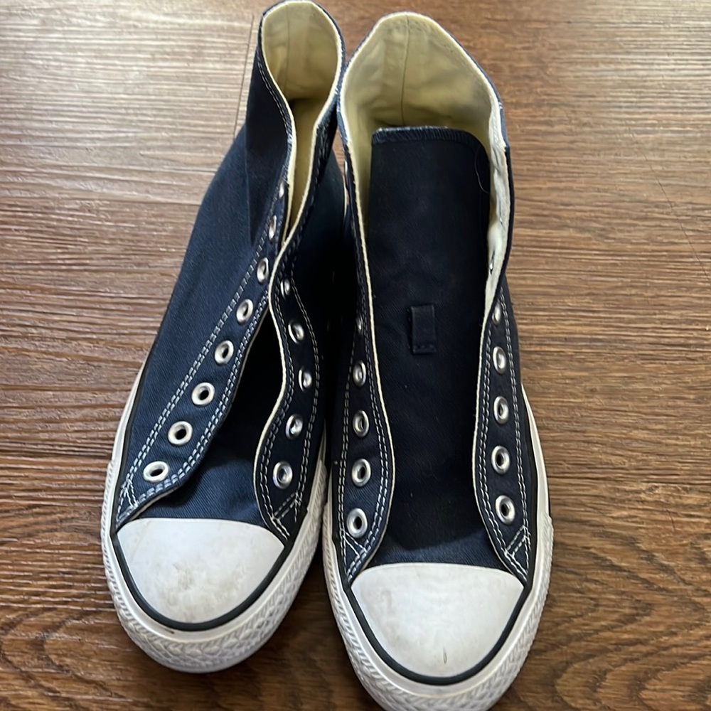 Blue Hi-top Converse